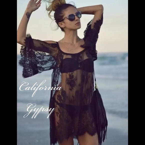 Lace Gypsy Swim Coverup - Picture 2 of 7